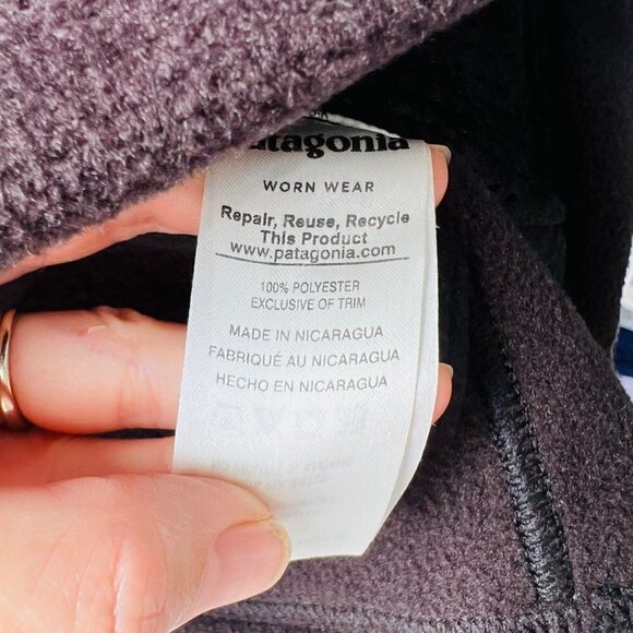 Patagonia Classic Synchilla full zip fleece jacket , Black, Size S F14 - Picture 8 of 12